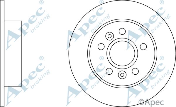 APEC BRAKING Jarrulevy DSK803